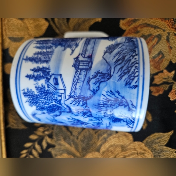 Vintage Blue and white Chinese tea cup made by Jingdezhen - Picture 6 of 7
